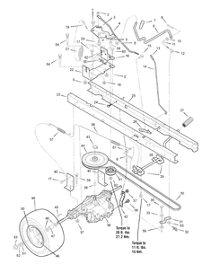 Motion Drive (7500736) Diagram and Parts List for 7800705-PARKLANDS 2010 Briggs and Stratton Lawn Tractor